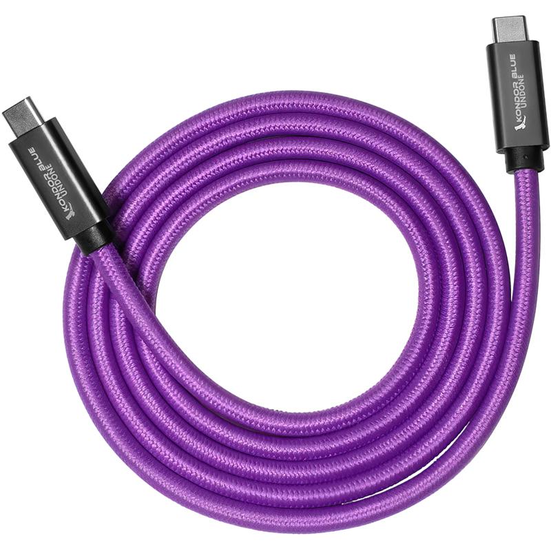 Kondor Blue Gerald Undone 4-Foot-Long USB-C 3.2 Cable for Data Transfer & Charging - 100W Power Delivery